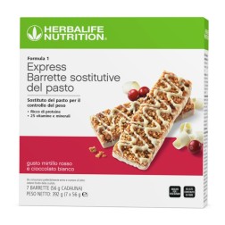 Formula 1 Express Barrette Mirtillo Rosso e Cioccolato Bianco Herbalife |  Sostituto Pasto – Herbalfit24