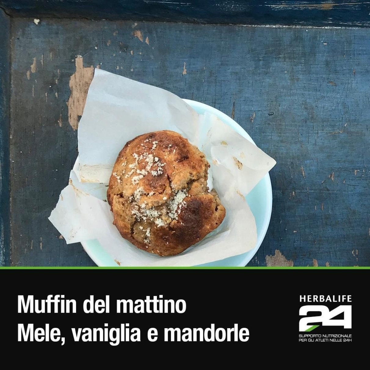 Muffin mele, vaniglia e mandorle