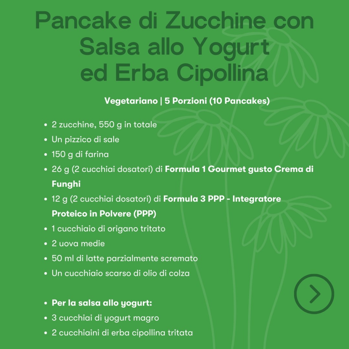 Pancake di zucchine con salsa allo yogurt