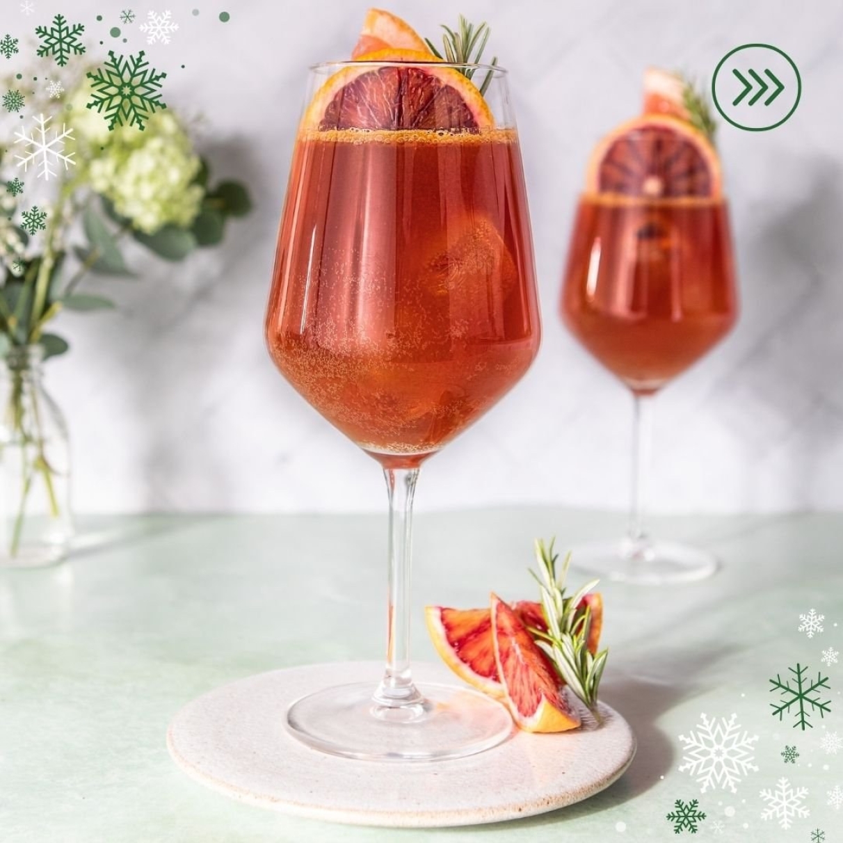Sangria analcolica agli agrumi e rosmarino