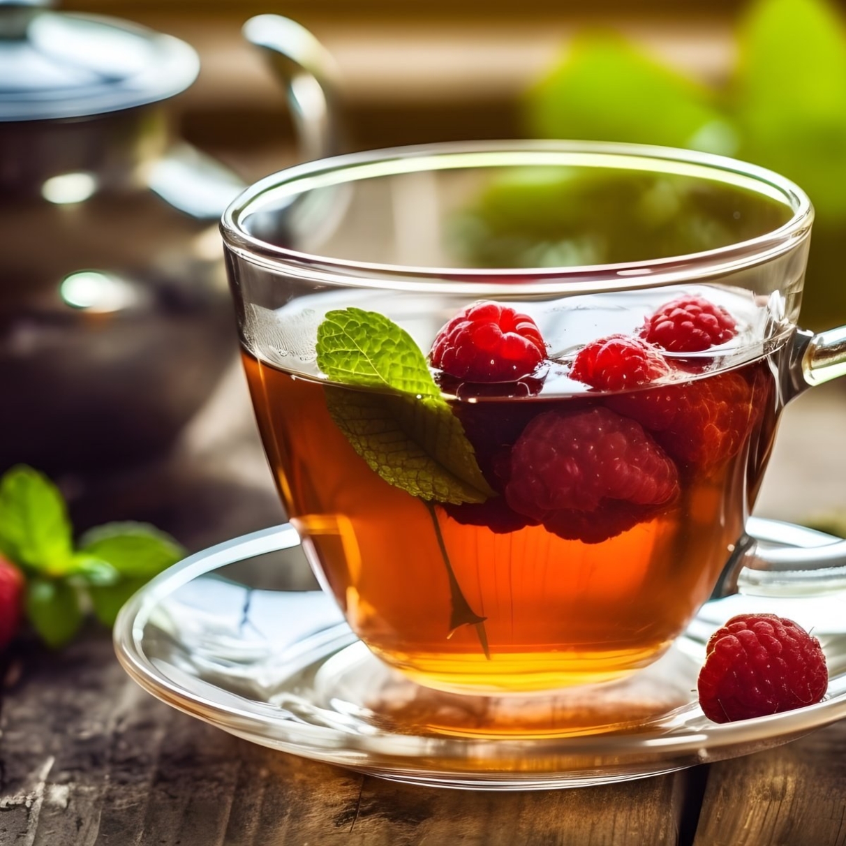Infuso freddo lamponi e menta: ricetta rinfrescante